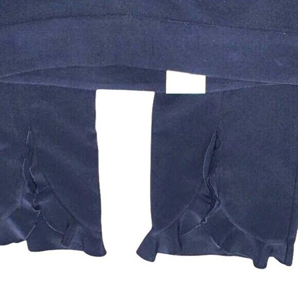 INC Womens Navy Bell-Bottom Flared Pants High-Rise With Side Zipper Size 16 - Picture 9 of 14